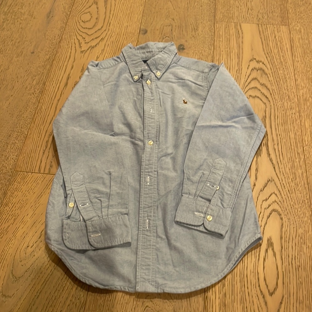 Boys, Ralph Lauren, long sleeve button-down size 7